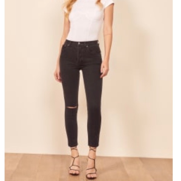 Reformation Denim - Reformation Serena High Skinny Crop.